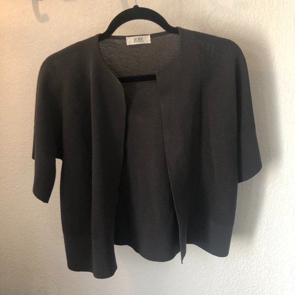 RTW Charleston Grey Short Sleeve Open Cardigan, Large - Picture 2 of 10